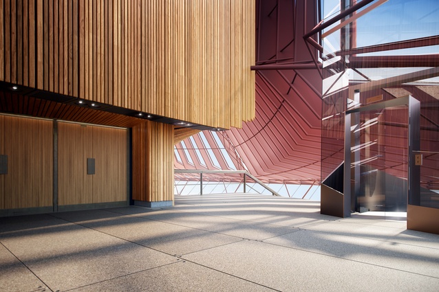 Design for upgrades to the Sydney Opera House Concert Hall lift by ARM Architecture.