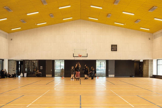 The light and airy gymnasium.