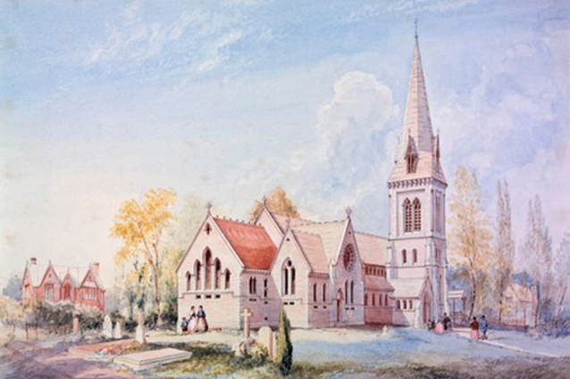 Benjamin Woolfield Mountfort, Holy Trinity Church, Avonside, 1873.