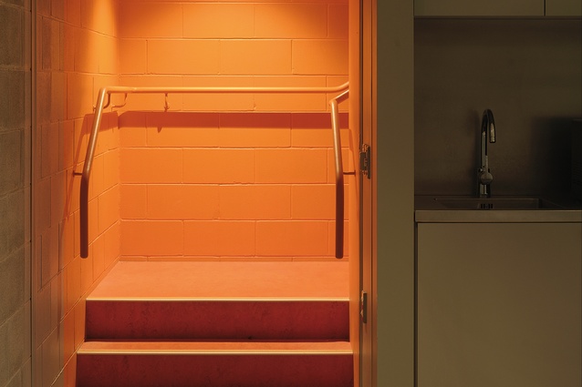 To help the site’s many visitors navigate, access to the toilets was coloured bright orange.