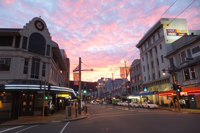 Courtenay Place, downtown Wellington.
