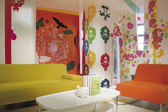 Colour is at the heart of this space. 