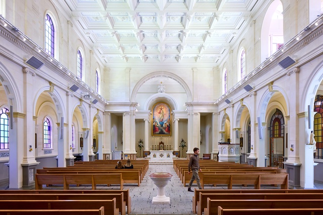 Metropolitan Cathedral of the Sacred Heart by TEAM Architects Wellington and Paul Cummack Conservation in association, winner of the Resene Total Colour Master Nightingale Award and the Resene Total Colour Heritage Tone-e Award.