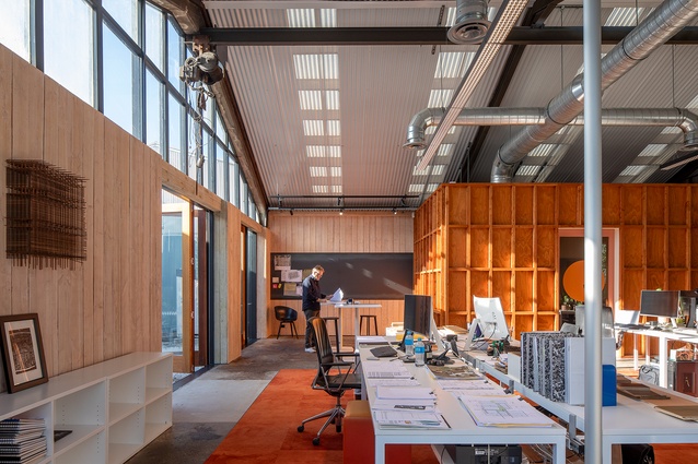 Workstations and breakout space.