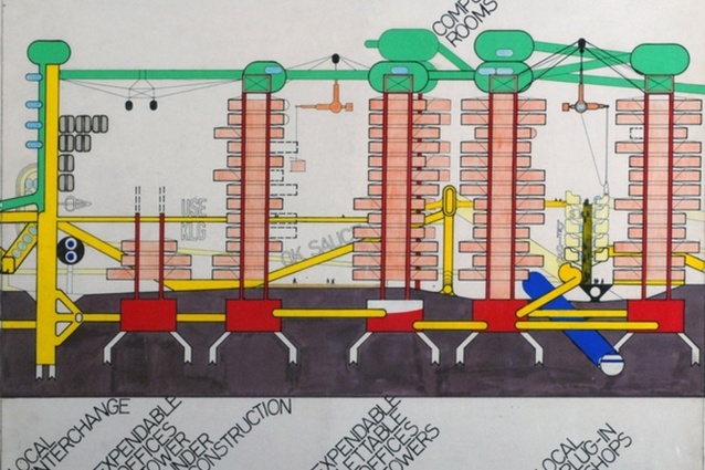 Europa Lon-S 50 Plug-In City study – Peter Cook, 1964. 