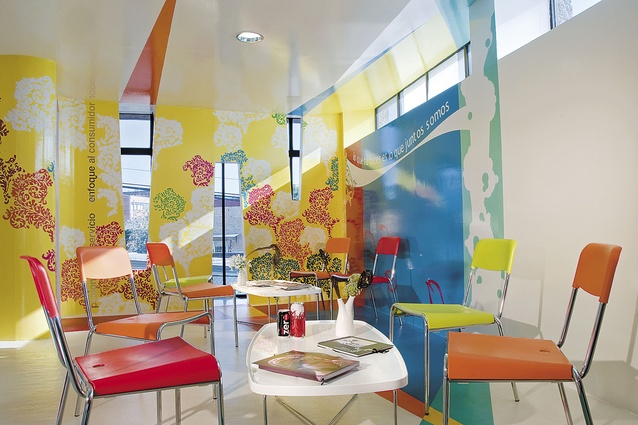 Coca-Cola’s bright-and-breezy Mexico City office was designed by ROW// Studio architects.