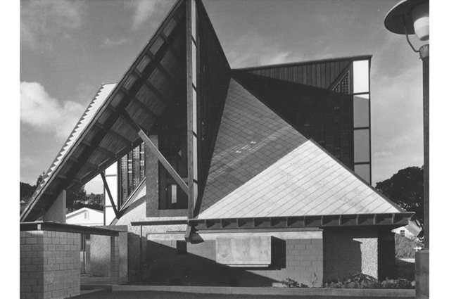 An early image of the Chapel from the Auckland School of Architecture Archive.