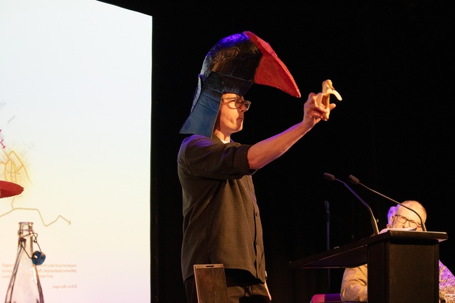 Banana-based transubstantiation in Jon’s hands.