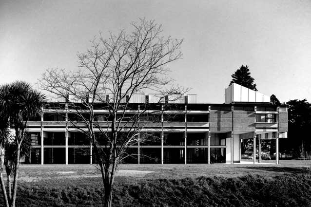The Ilam Student Union Building at the University of Canterbury, 1973.