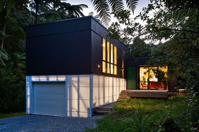 Designed and built by Box Living this house in the Wellington suburb of Belmont was a winner in the recent NZIA Wellington region awards.