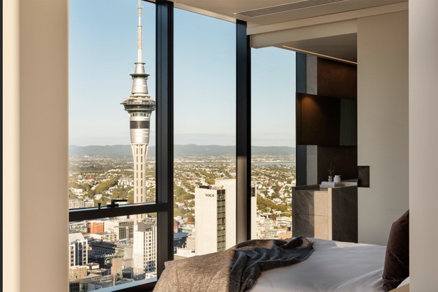 The CBD is the backdrop for life via floor-to-ceiling glazing that provides views over the isthmus from dawn to dusk. 
