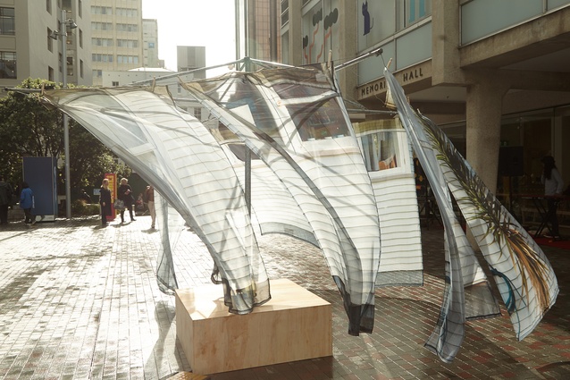 ‘Washing Day’ an art installation that Katie designed at Freyburg Place in 2019 for Auckland Art Week.
