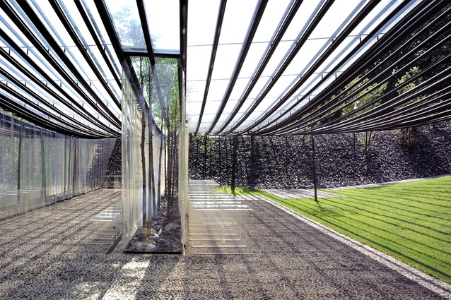 Les Cols Restaurant Marquee in Olot, Spain by RCR Arquitectes (2011).