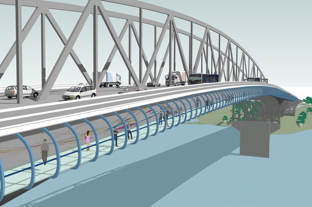 The SkyPath will provide pedestrian access across the Auckland Harbour Bridge.