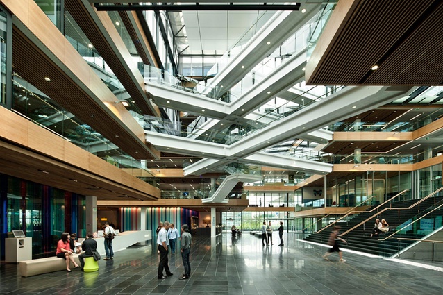 Telecom New Zealand Auckland campus – accommodation and property strategy by Geyer and Wareham Cameron + Co. 