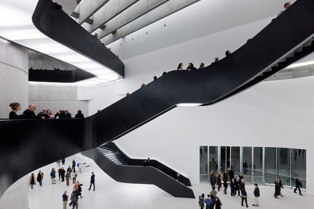 The MAXXI: Italian National Museum of 21st Century Arts in Rome, by Zaha Hadid.