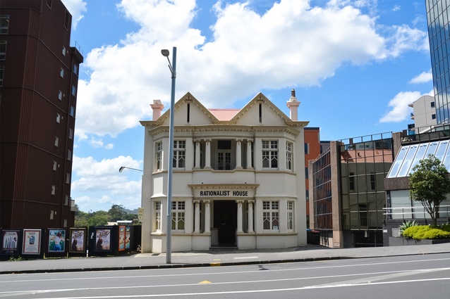 New intensification laws will see specific heritage buildings stand side-by-side with high-rise apartments as seen in this example on Symonds Street, Auckland.