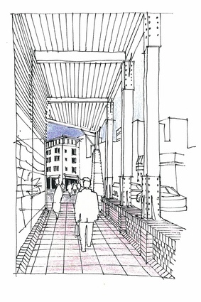 A 1997 Lambton Harbour public space concept sketch.