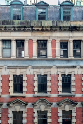 Some of the heritage details that building owner Maurice Clark believed were worth saving.