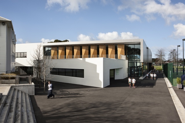 Education category winner: St Cuthbert's College Centennial Centre for Wellbeing, Auckland by Architectus and ArchitectureHDT in association.