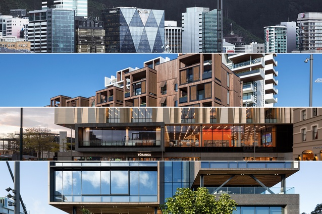 The four named award winners from the 2019 New Zealand Architecture Awards.