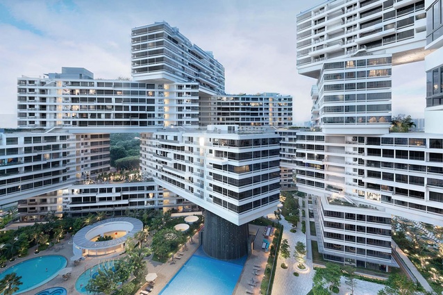 The Interlace, Singapore, by OMA/Ole Scheeren. A contemporary 'vertical village' that won World Building of the Year at the 2015 World Architecture Festival.