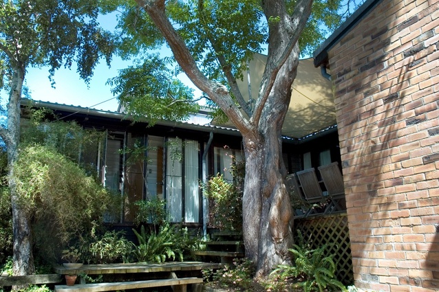 An internal courtyard within the “U” shape.