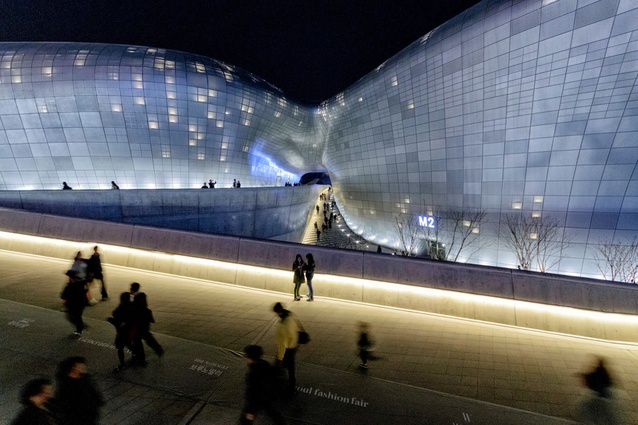 Hadid's Dongdaemun Design Plaza. The landmark is the centrepiece of South Korea's fashion hub and a popular tourist destination.