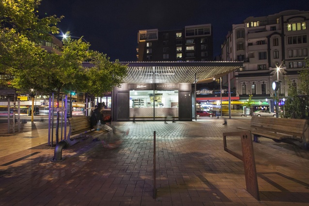Taranaki Street Kiosk by Athfield Architects Limited was a winner in the Planning and Urban Design category.