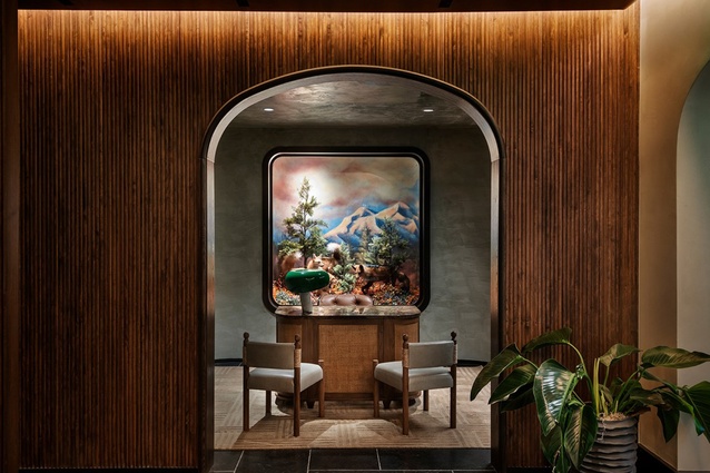 The Concierge Room at the Forth Hotel in Atlanta, designed by Morris Adjami with interiors by Daniel Olsovsky of Method. 