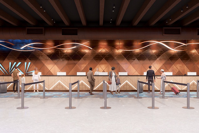 Te Waharoa cruise terminal interiors