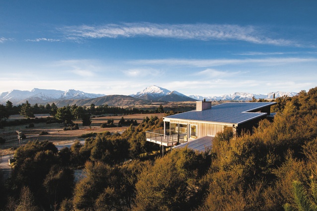 The spectacular views enjoyed from the site of this Wanaka house.