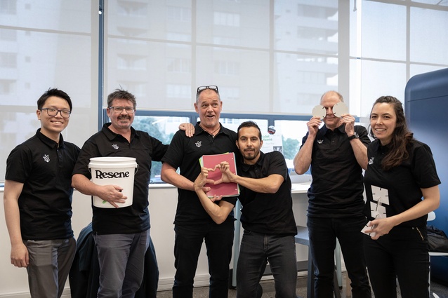The team from Ignite looking slick in black. From left: Ryan Quach, Stuart McKechnie,
Gerry Terrell, Fabian Leclercq, Friedrich Strey and Shirley Croft.
