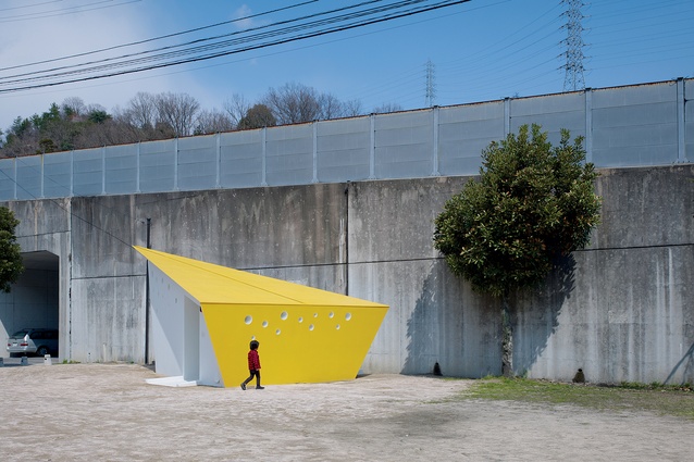 Hiroshima Park Restrooms in Japan, by Future Studio, is one of 22 rest rooms of the same design in 22 parks. 
