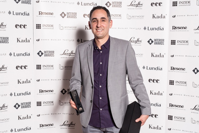 José Gutierrez at the Interior Awards evening.