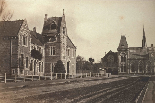 Canterbury College and Museum, c. 1880.