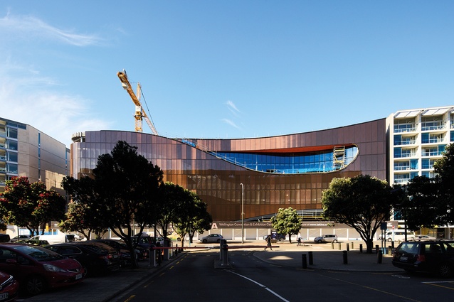 Tākina, Wellington’s new Convention and Exhibition Centre (due for completion in 2023), takes its shape from a range of sources, including its maritime location and mythology. Its systems use 60–70 per cent less energy than do those of similar buildings.