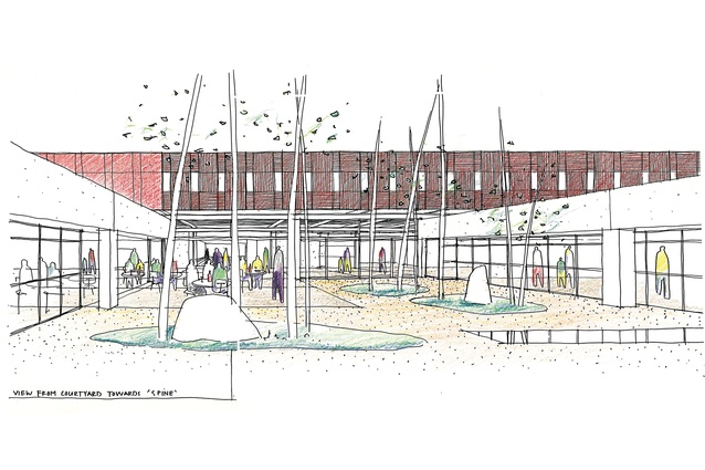 Pātaka, concept design sketch.