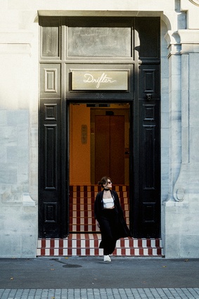 Entrance way with patterned titling, Drifter Christchurch.