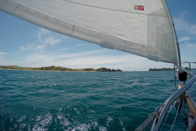Finn spent time sailing and holidaying in the Hauraki Gulf.