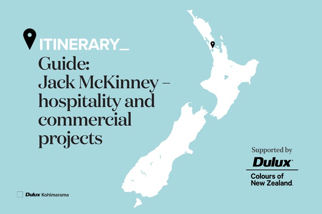 Guide: Jack McKinney — hospitality and commercial projects. Featured is <a 
href="https://www.dulux.co.nz/colours/details/345417_353934"style="color:#3386FF"target="_blank"><u>Dulux Kohimarama</u></a>, Dulux Colours of New Zealand.