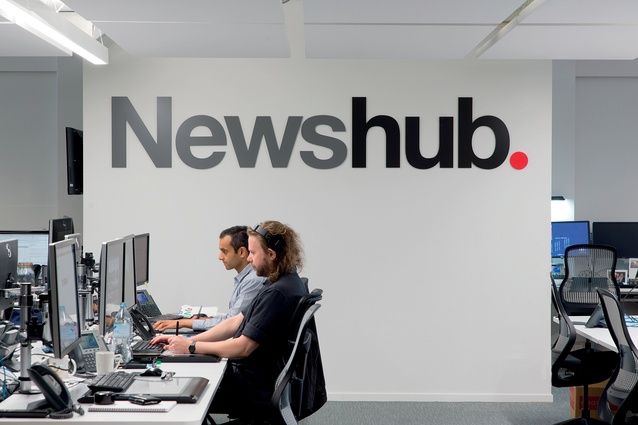 Transparency and a brand-first focus are drivers of the modern workplace, and the Newshub premises is no exception. 