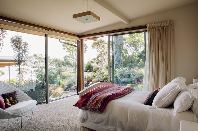 All of the bedrooms feature extensive glazing and ranch sliders to allow easy egress to the gardens.