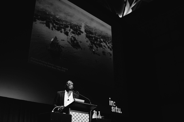 Nigerian-born architect Kunle Adayemi was one of many international key speakers to present at in:situ 2015.