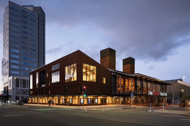 Aotearoa's only home-based professional theatre, with all production facilities housed under one roof, utilises balconies and windows to stage its various activities.