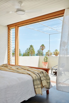 The new bedroom enjoys elevated, postcard-like views to of the Western Australian coast.