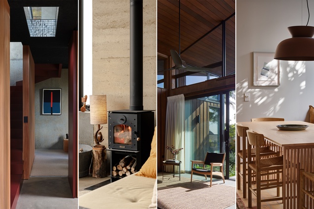 The Interior Awards Residential finalists! From left: Lightly Weighted, Ophir House, Garden House, and Shift House.