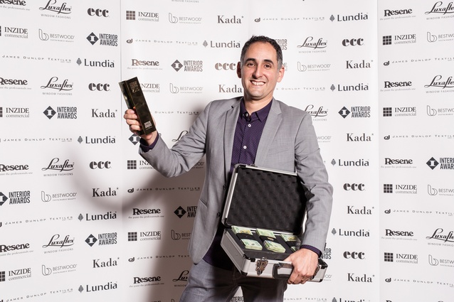 Supreme Award winner, José Gutierrez of José Gutierrez Ltd, with trophy and $6,000 cash prize. 