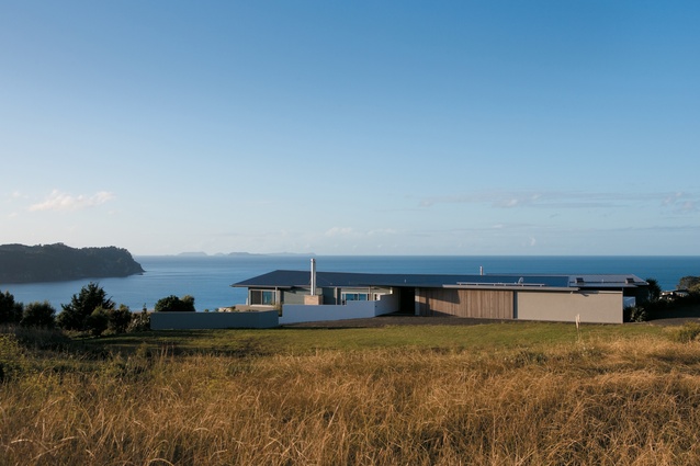 The house designed by Copeland Associates Architects at Hot Water Beach in the Coromandel. 