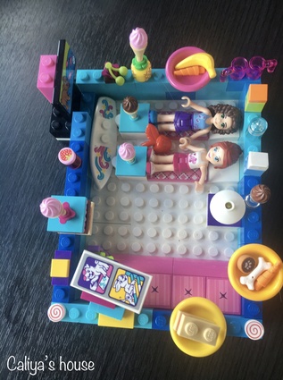 Finalist: Caliya (age 6) – "The house is for me and my friends to play in because I miss my friends in lockdown. We have food, ice cream, drinks, beds for sleeping, tv, a couch, games and a surfboard for when we can go out of lockdown." Made from Lego.